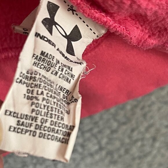 Under Armour Storm Hoodie Women’s‎ Medium Semi-Fitted Pink Camouflage Sweater - Picture 7 of 12